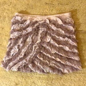 Crewcuts girls’ size 10 purple ruffled skirt.